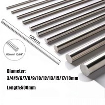 티타늄 막대 직경 3mm ~ 18mm 길이 1 개 500MM Ti 등급 2 Gr.2 GR2 로드 라운드 바, 9x500mm