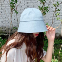패션 남여공용 데일리 커플 벙거지모자 여름 무지 등산모자 여자베레모 선캡 여자버킷햇