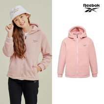 리복키즈 REEBOK NEW 리복키즈 양털 플리스 집업자켓 여아 핑크