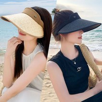 코욜하우키 [2개 세트] 여성 썬캡 자외선 차단 햇빛가리개 여자 등산 골프 여름 모자