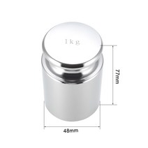 톤백저울 1톤저울 크레인 매달림 저울 Uxcell-그램 보정 중량 1kg M1 정밀 크롬 도금 강철 디지털 밸런스, 한개옵션0