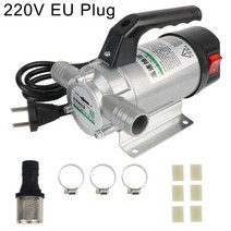 1마력모터 수중펌프 양수기펌핑 오일 디젤 등유 물 EU 플러그 50L/분 전기 이송 펌프 12V 220V 자동 연료 3, 02 12V