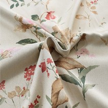 거실 커튼 레이스 안방 커튼 인테리어 용 미국 복고풍 인쇄 목가적 인 스타일의 꽃 블라인드 침실 창 치료를위한 가짜 린넨