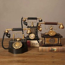 올드 앤틱 유럽 레트로 빈티지 영국, 은색 손잡이 전화기