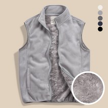S~3XL 양털 후리스 조끼 플리스 퍼 털 뽀글이 기모 보아털 빅사이즈 하이넥 WFLE263