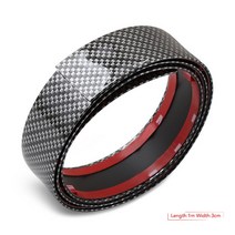 bmw 에어덕트 바디킷 그릴 m패키지 스포일러탄소 섬유 고무 스타일링 도어 씰 보호 스티커 BMW F10 F20 F3, 02 3CM x 1Meter