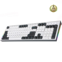라이브잇 COX 이색사출 사이드 RGB 기계식 키보드 적축, 2세트, CK01PBT, 그레이 + 화이트
