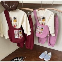 해피팡팡 - 냥이가방상하복3종SJ (상하복+가방set)