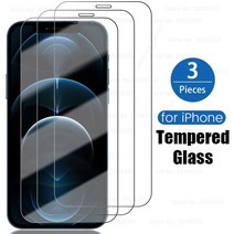 호환 아이폰 12 미니 강화 유리 iphone13 보호 유리에 대 한 3PCS 화면 보호기 13 11 프로 최대 se 필름 커버, [01] 3PCS, [19] for iphone 3g