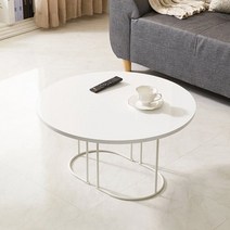 예작퍼니처 [착불] 예작 하이그로시 도장 인테리어 거실 700 원형 탁자 소파 테이블 RC81, 단일색상2