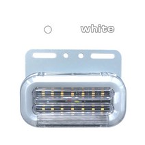1PC 24V LED 자동차 트럭 사이드 마커 조명 외부 신호 표시 등, 02 WT