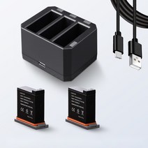 DJI 오즈모 액션 배터리 충전기 세트 OSMO 액션캠, A.배터리1+충전기+연결선