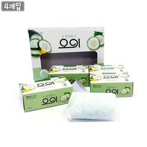 때비누 오이향 비누 4개입 세안 거품 욕실 세면용품 사우나-2802EA, 본상품선택