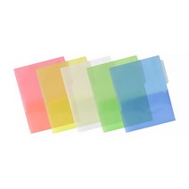 희망 투포켓화일 0.2T HS0037 A4 반투명 파일 사무, 노랑