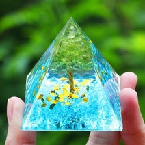 Orgone 피라미드 천연 크리스탈 스톤 에너지 발생기 힐링 자수정 페리도트 레이키 차크라 명상 도구 룸 장식 크리스마스 선물, A13