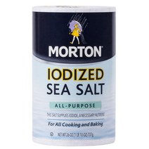 Morton 몰튼 소금 요오드 씨 솔트 Iodized Sea Salt 737g