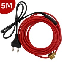 전기용품 삽입형 수도 실리콘열선 히팅케이블 동파방지열선5M, 1개