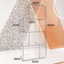 팬트리정리함 사각 수납함 수납박스, 2. 투명 색상 (50 x 28 x 140)