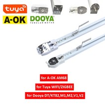 자동 커튼 창문 셀프인테리어 전동블라인드 Tuya 스마트 홈 라이프 트랙 모터에 대한 슈퍼 무소음 맞춤 tuya wifi 지그비 모터 레일 처마 장식, [05] for tuya wifi motor, [04] 2.4m or less