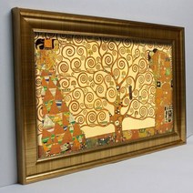 NEW캔버스명화 대형 그림액자 자체제작 인테리어 엔틱몰딩 클림트 작품, 37 강가마을