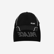[정품] 팔라스 폰트 집 쉘 넥 세이버 6-패널 블랙 - 23SS Palace Font Zip Shell Neck Saver 6-Panel Black