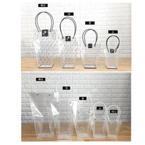 땡땡이 투명비닐쇼핑백 2종 9가지종류 인쇄가능 당일발송 쇼핑백, 1개, 땡땡이쇼핑백-소