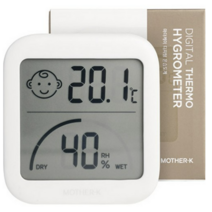 마더케이 디지털 온습도계, 아이보리 색상, 10개