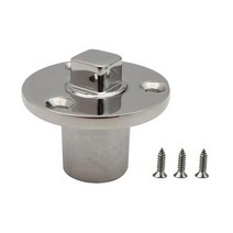 1/2inch 드레인 플매트 카펫 러그 316 스테인레스 스틸 폴리 쉬드 보트 부품 액세서리 배수관 배가 요트 tran섬 주방 욕실, 02 with 3Pcs Screws
