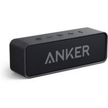 업그레이드 Anker Soundcore 블루투스 스피커 IPX5방수 스테레오 사운드 24H Playt, 검정