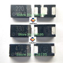 수공구세트 산업용 풀세트 10pcs-100pcs 470 미크로포맷 220 330 6.3V D 유형 7343 탄탈 축전기 교체 노트, 02 470UF 50pcs