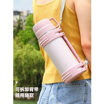 첫번째000ml 휴대용 보온병 컵 엄마와 아기는 아기 우유 분말 아티팩트 대용량 스테인레스 스틸 항온 주전자를 나갑니다., [02] B 아이스필드 화이트 첫번째.2L 스마트 온도