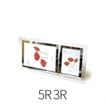 국산 크리스탈2단액자(3R+5R) 유리액자 사진액자, 상세페이지 참조