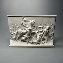 동물 조형물 북유럽 레트로 로마 구호 장식 그림 조각 예술 석고 동상 홈 부드러운 장식 입체 인쇄, 1
