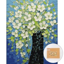 아트조이 DIY 명화 그리기 세트 40 x 50 cm 세로형, 굴뚝 속 피어난 꽃