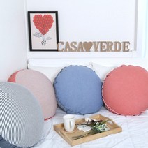 캔디 원형 쿠션커버, 단품