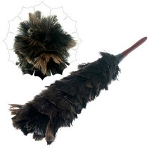 브랜드없음 고급 천연 타조털 롱 털이개/길고 풍성한 먼지털이개