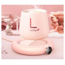 USB전원 온도조절 컵워머 머그인덕션 보온받침대 온열, 그린