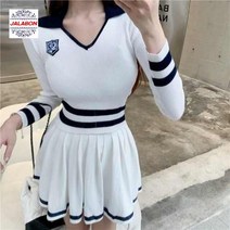 여자 티셔츠 골프 웨어 세트 골프복 스커트 카라