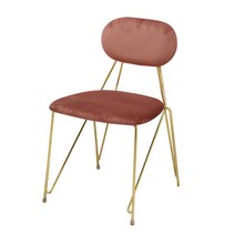 린스 체어 벨벳 골드 프레임 카페 식탁 화장대 의자, 그린벨벳