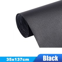 자동차 좌석 소파에 대 한 자체 접착 가죽 수리 스티커 홈 PU DIY 리퍼브 패치 35138CM118429, Black 35x137cm