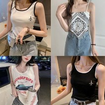 여성 나시 봄 여름에 입기 좋은 나들이 크롭나시 롱나시