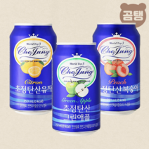 일화 초정탄산 그린애플/복숭아/유자 택 2 350ml X 48캔, 복숭아 350mlX48캔