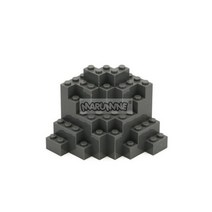 Marumine-23996 산악 벽돌 8x8x6 하우스 MOC 블록 아이디어 빌딩 부품 교육용 DIY 게임 완구 디자이너 남아 및 여아용, GRAY