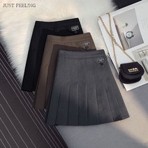 JUST FEEL!NG 유행 예쁜 슬림핏 집업 도랑치마 플리츠스커트 3종색깔