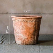 빈티지 대형 화분 분갈이 인테리어 시멘트 토분 진흙 장식품, L