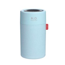 불멍가습기 uv가습기 기화식가습기 750ml 대용량 공기 2000mah usb 충전식 무선 초음파 워터, 푸른