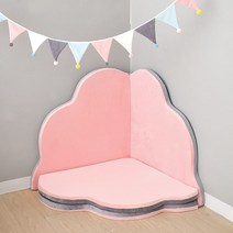 북유럽 대형 침대 벽가드 매트 범퍼쿠션, 14 핑크사이즈8080cm4피스