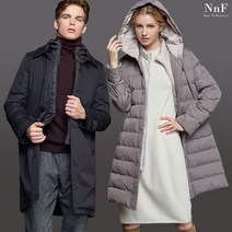 루시앙 NNF 남여 하프 웰론 더블패딩코트