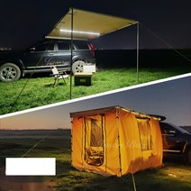 차량 용 어닝 승용차 suv 소형차 중형차 텐트 타프 천막 캐노피 월 사이드 차박 캠핑 자동차 차 고정 설치 그늘 막 겨울 사계절 카 쉘터 사각 이쁜 예쁜 감성 하비리아, U