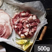 제주 흑돼지 뒷다리살 찌개용 500g (냉장) 1팩, 단품